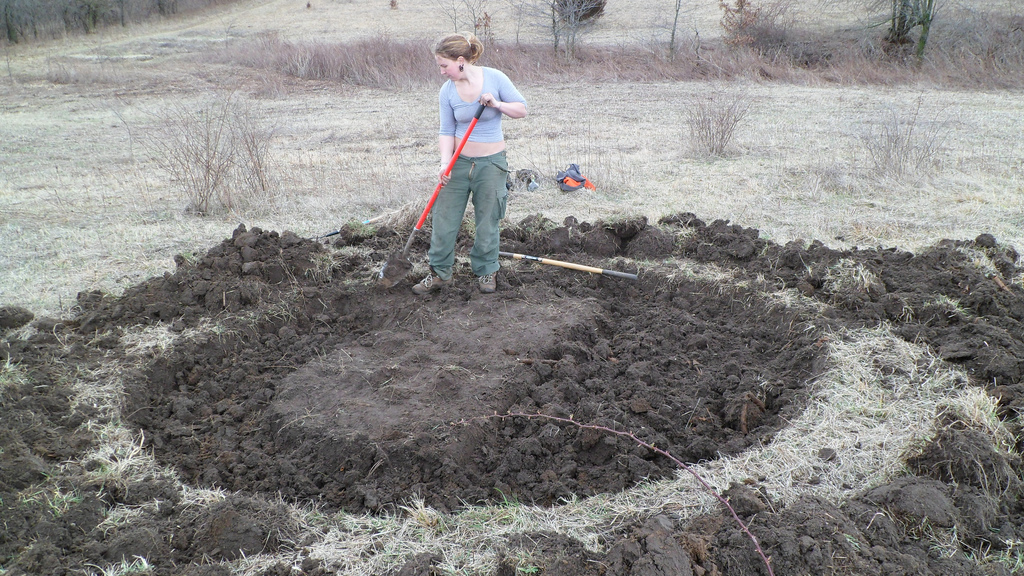 photo credit: digging the chicken coop foundation via photopin (license)